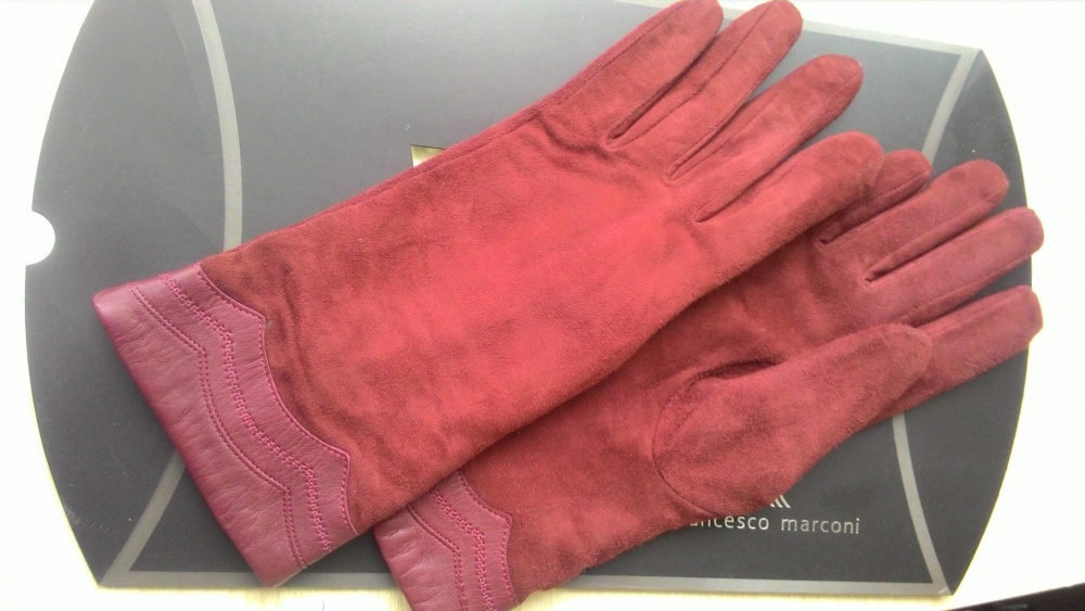 Замшевые перчатки francesco marconi, разм.7