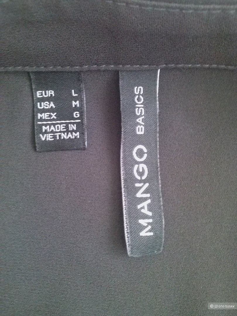 Mango  блузка шифоновая черная  L (eur) M (usa)