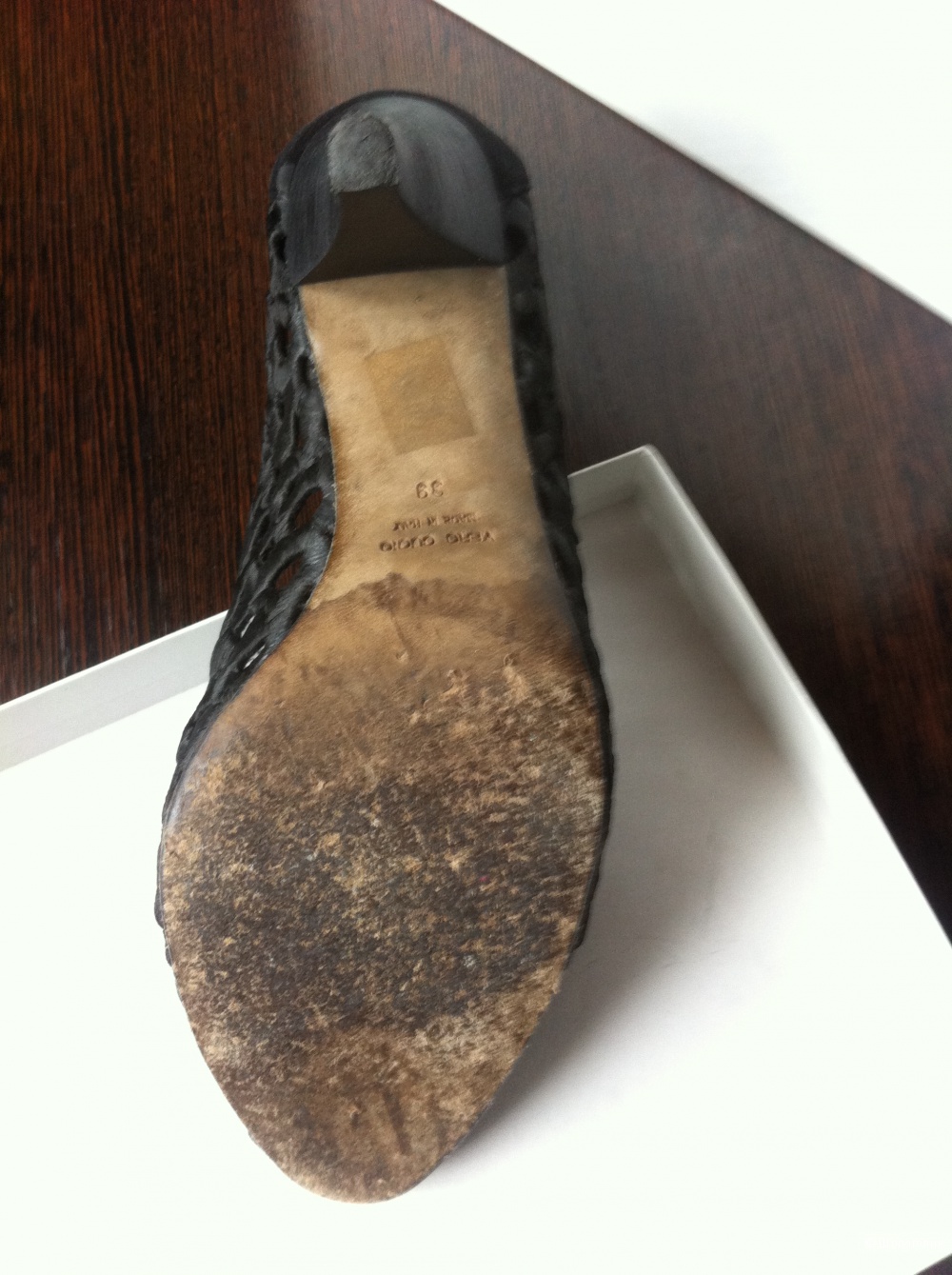 Туфли черные, Италия, размер 39 Ит, б/у