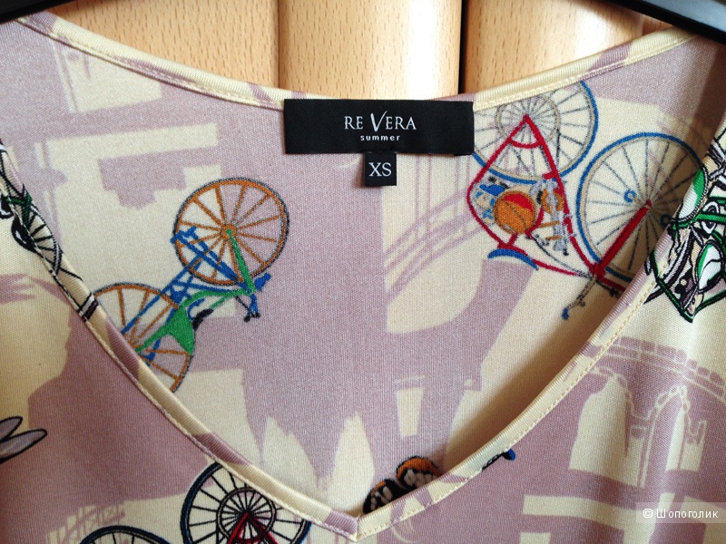 Шелковая блузка-туника Re Vera, XS