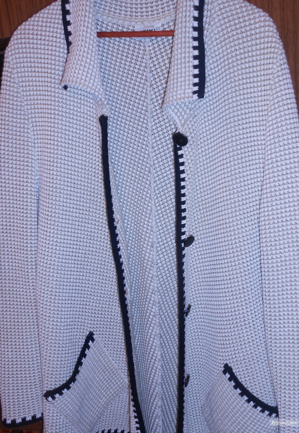 Кардиган вязанный ручной работы (новый) 52-54 размер