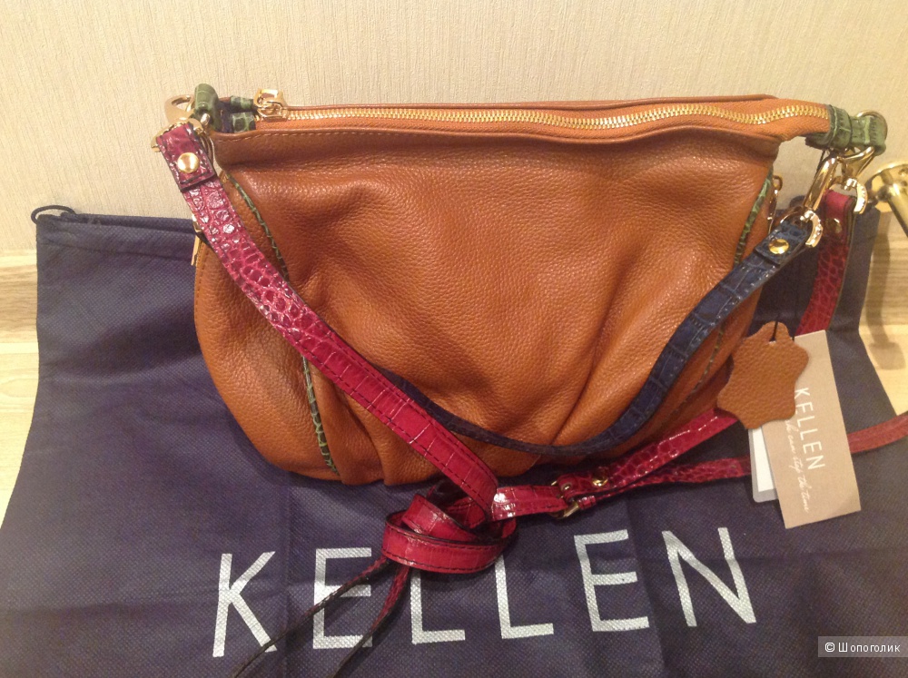 Новая сумочка Kellen из натуральной кожи,Италия