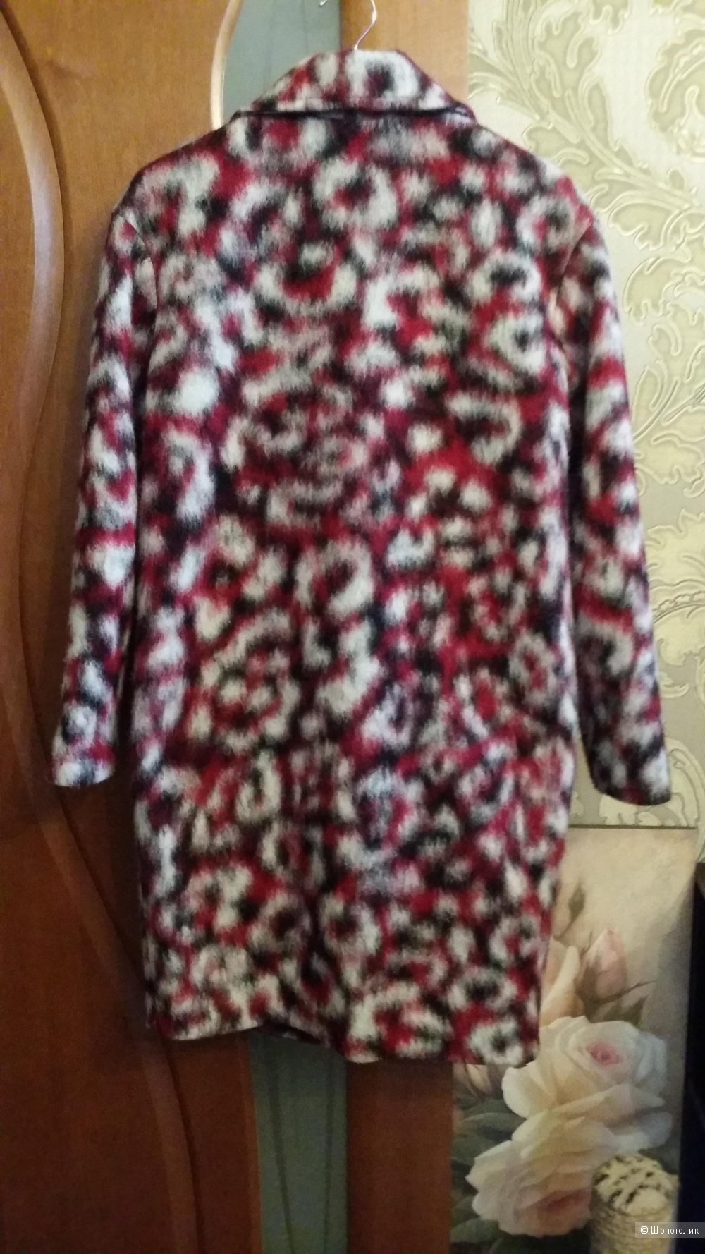 Стильное шерстяное пальто La Reine Blance О-силуэта 40-44 размер