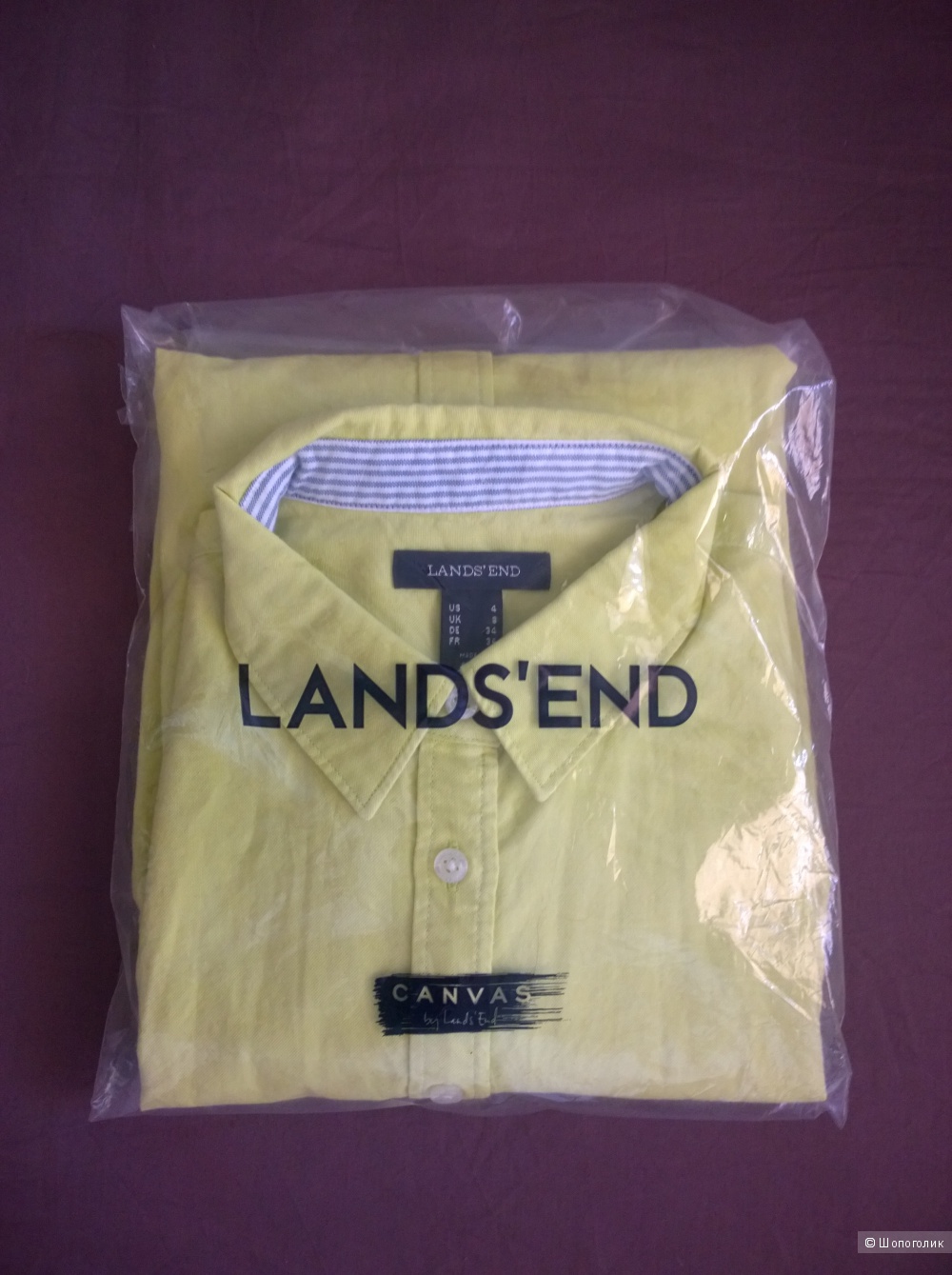 Новая рубашка oxford Lands'End, размер US4 / UK8