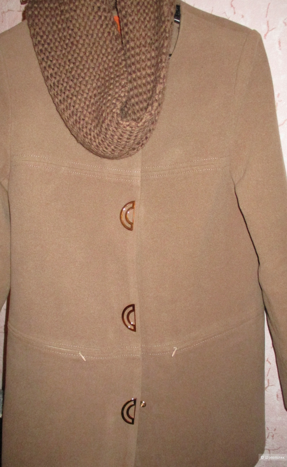 Пальто демисезонное из кашемира 44-46 размера (новое)