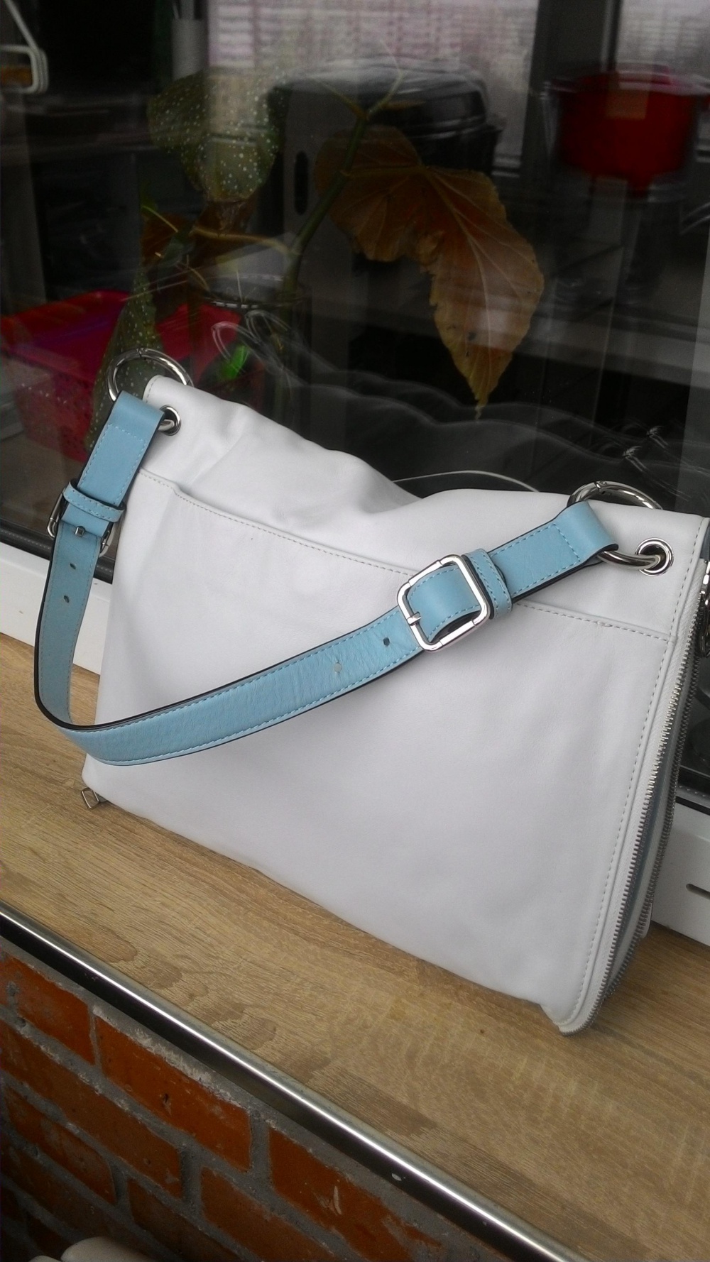 Белая сумка francesco marconi