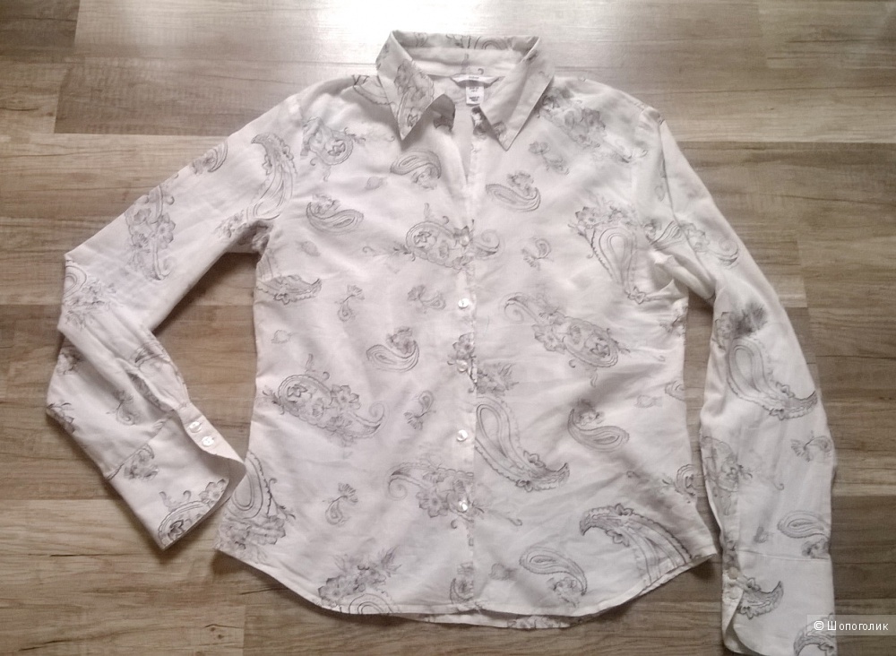Рубашка H&M 44-46 размер хлопок