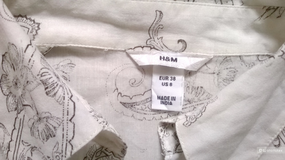 Рубашка H&M 44-46 размер хлопок