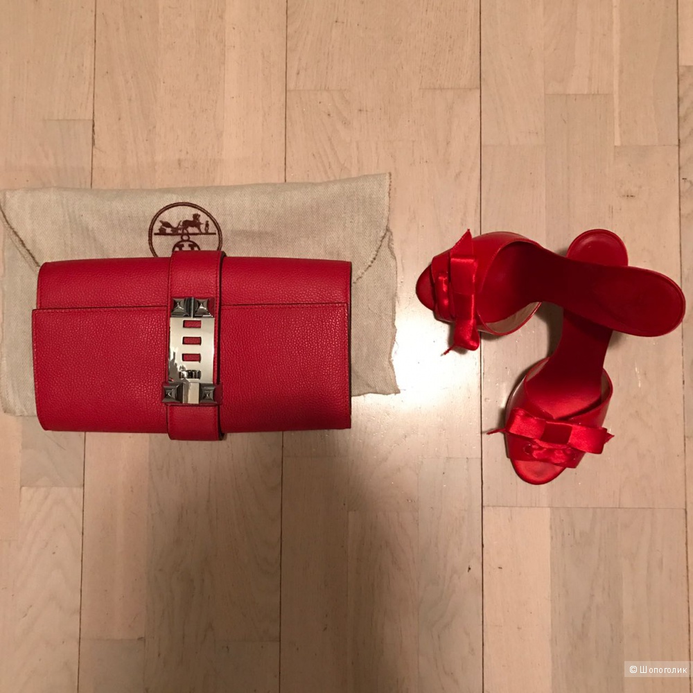 Новая красная сумка  Hermes