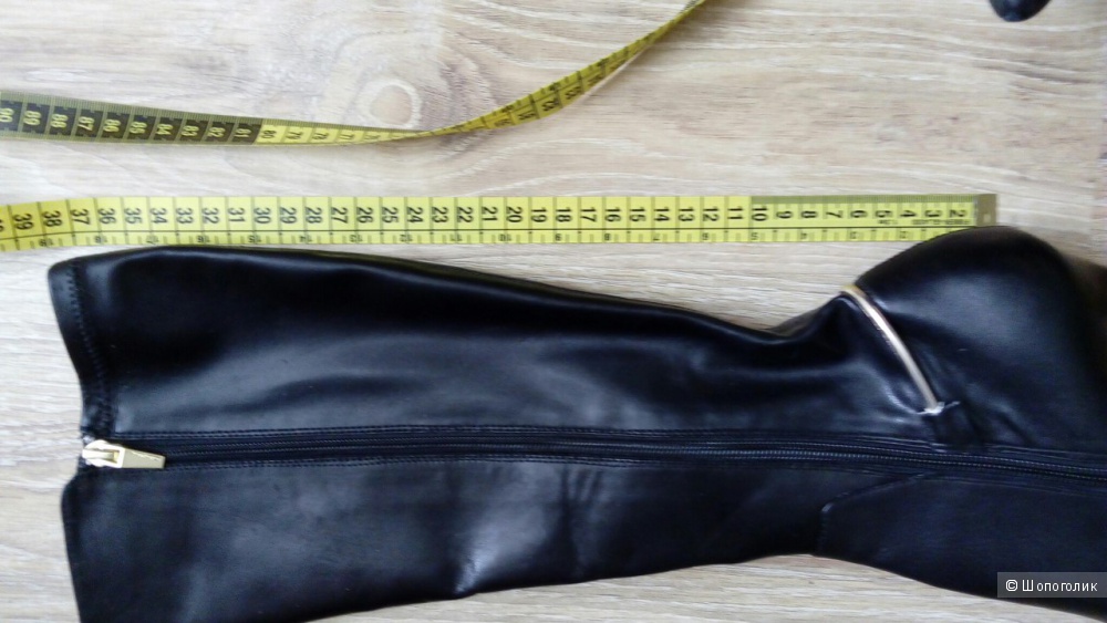 Кожаные демисезонные сапоги calvin klein rikita,размер 6 ,новые
