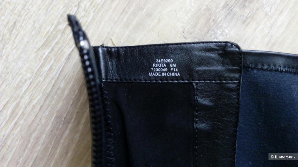 Кожаные демисезонные сапоги calvin klein rikita,размер 6 ,новые