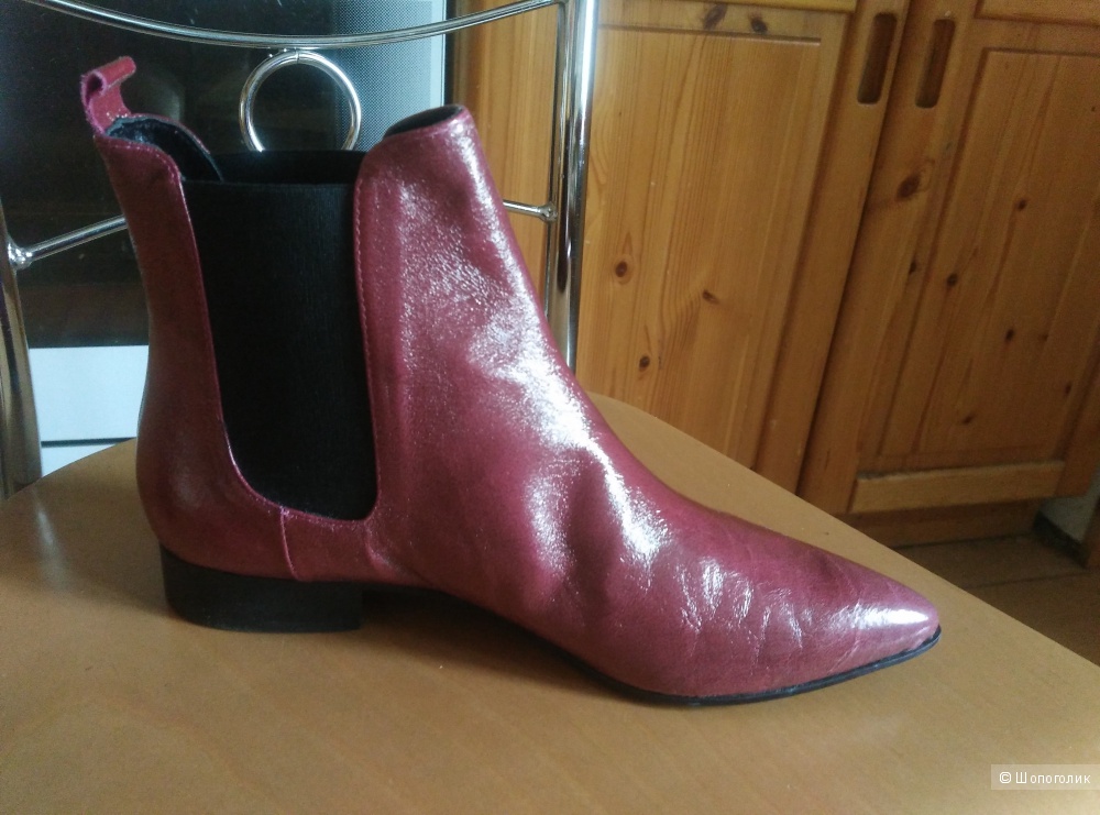 Новые кожаные ботинки женские размер 39 Италия