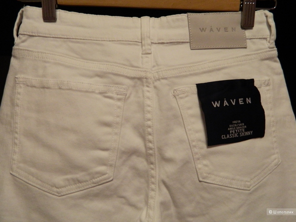 Waven Petite Freya Ankle Grazer Skinny Jeans - White / UK 8