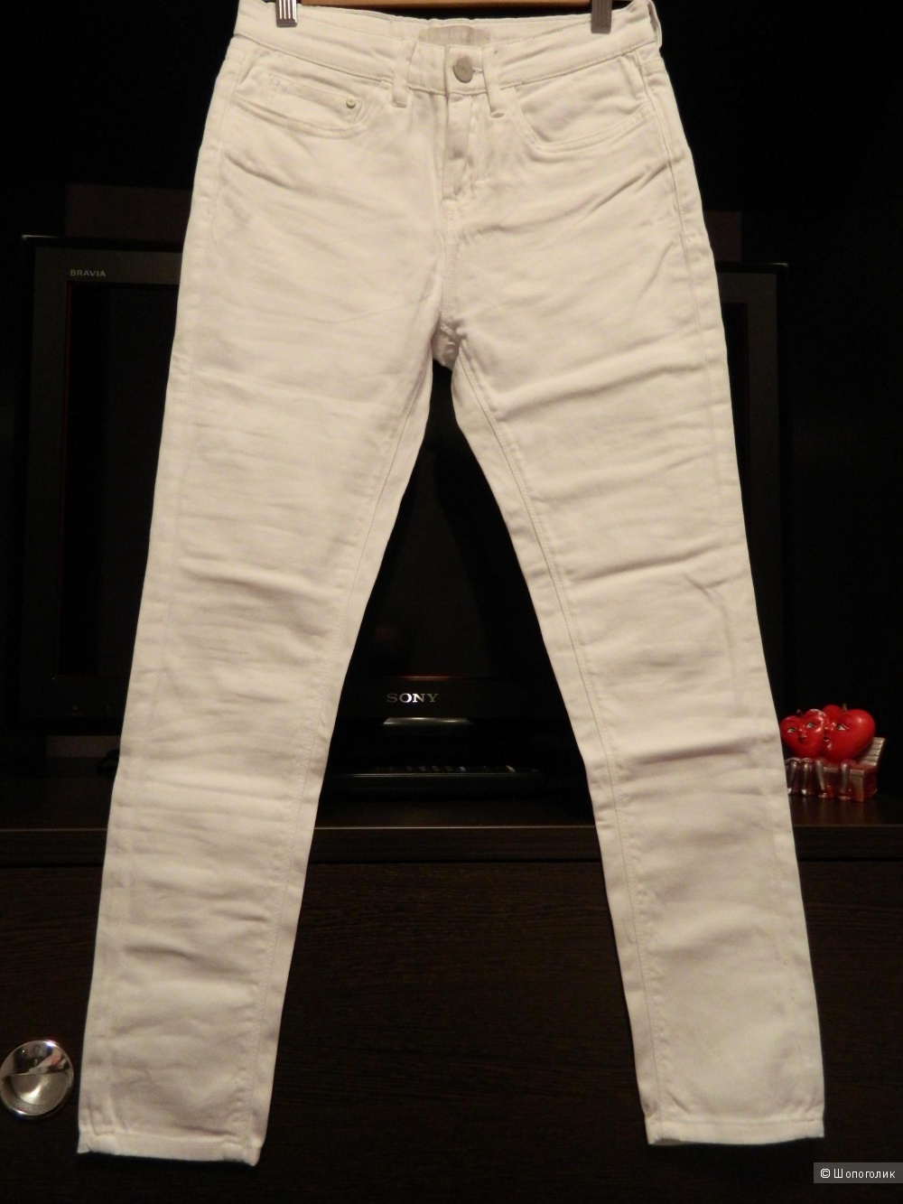Waven Petite Freya Ankle Grazer Skinny Jeans - White / UK 8