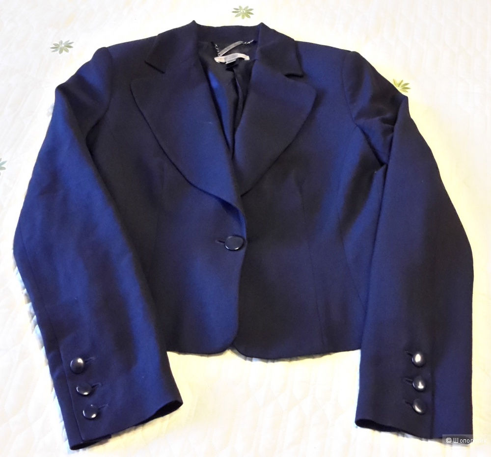 Темно-синий пиджак Mango размер 38-40 евро на наш 44