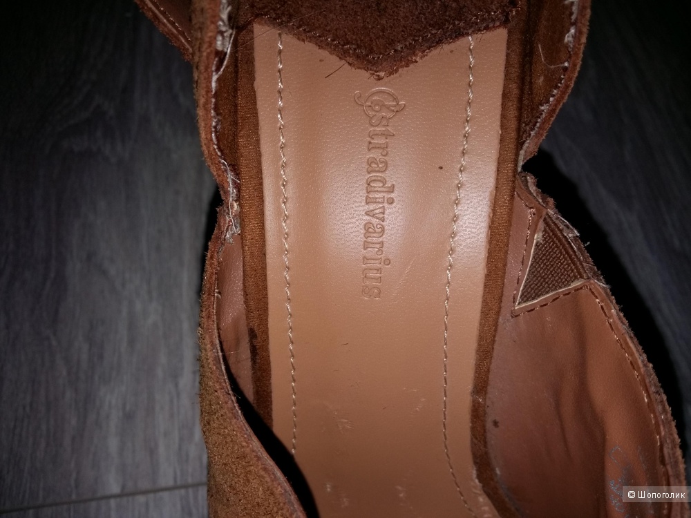 Туфли stradivarius замшевые