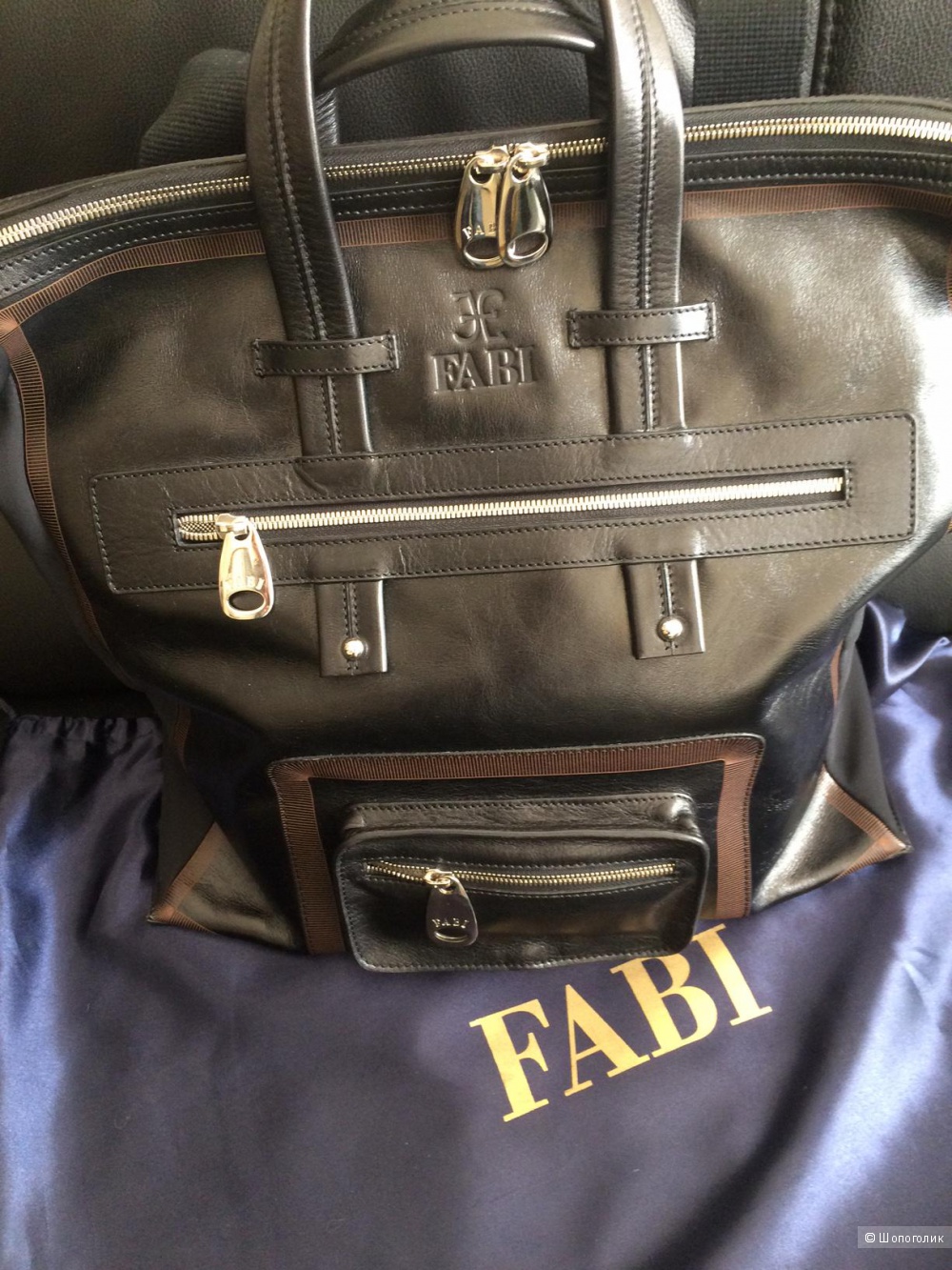 Кожаная сумка FABI