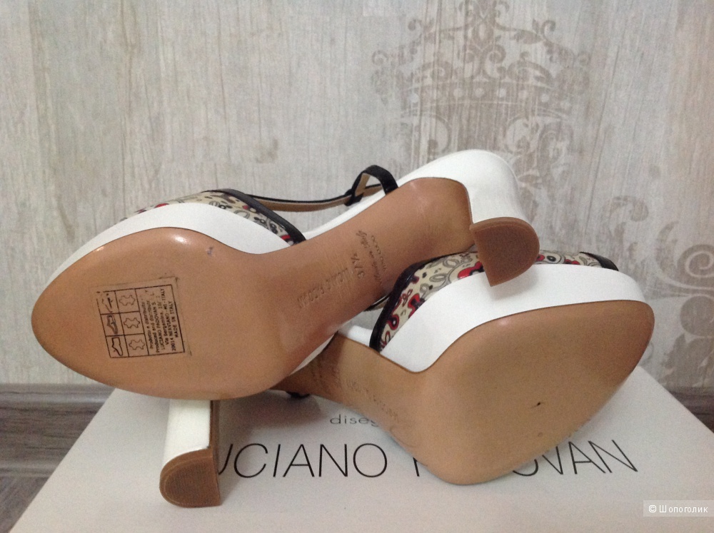 Luciano Padovan новые красивые итальянские босоножки, размер 37,5
