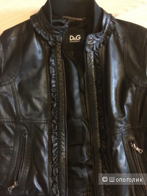 Кожаная куртка DG состояние новой