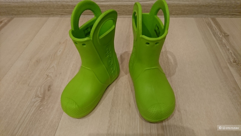 Салатовые сапожки Crocs, C 8