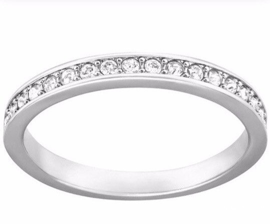 Кольцо Swarovski оригинальное, бу , размер кольца 17