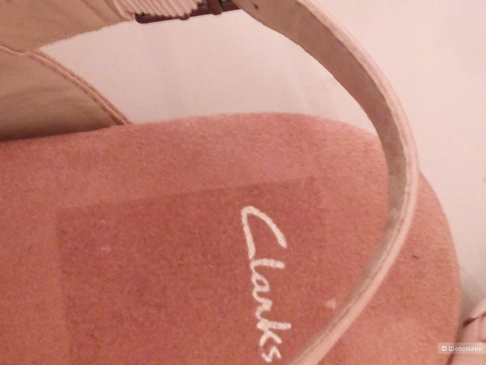 Босоножки новые кожа 100% "Clarks" размер 6UK, 39