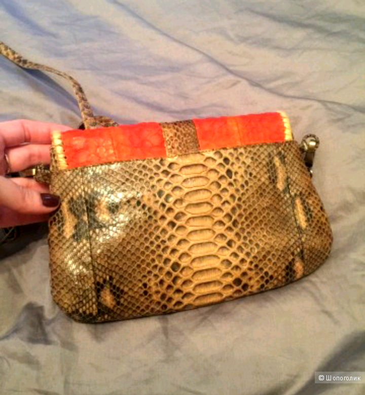 Сумка cross body из Натурального Питона. Бали