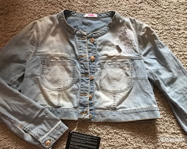 Новая летняя укороченная джинсовая курточка известного бренда BLUGIRL FOLIES, US 10 (48 росс)