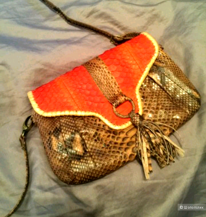 Сумка cross body из Натурального Питона. Бали