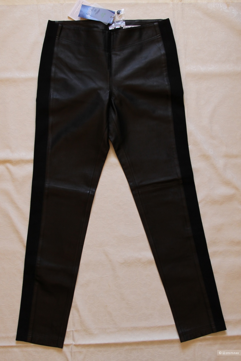 Новые кожаные брюки  Rick Cardona, размер 46