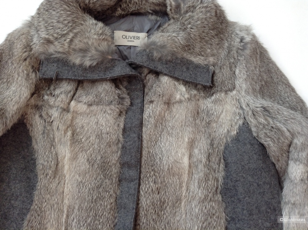 Куртка  из меха кролика Olivieri, Италия, размер 42 IT (44 рос.)