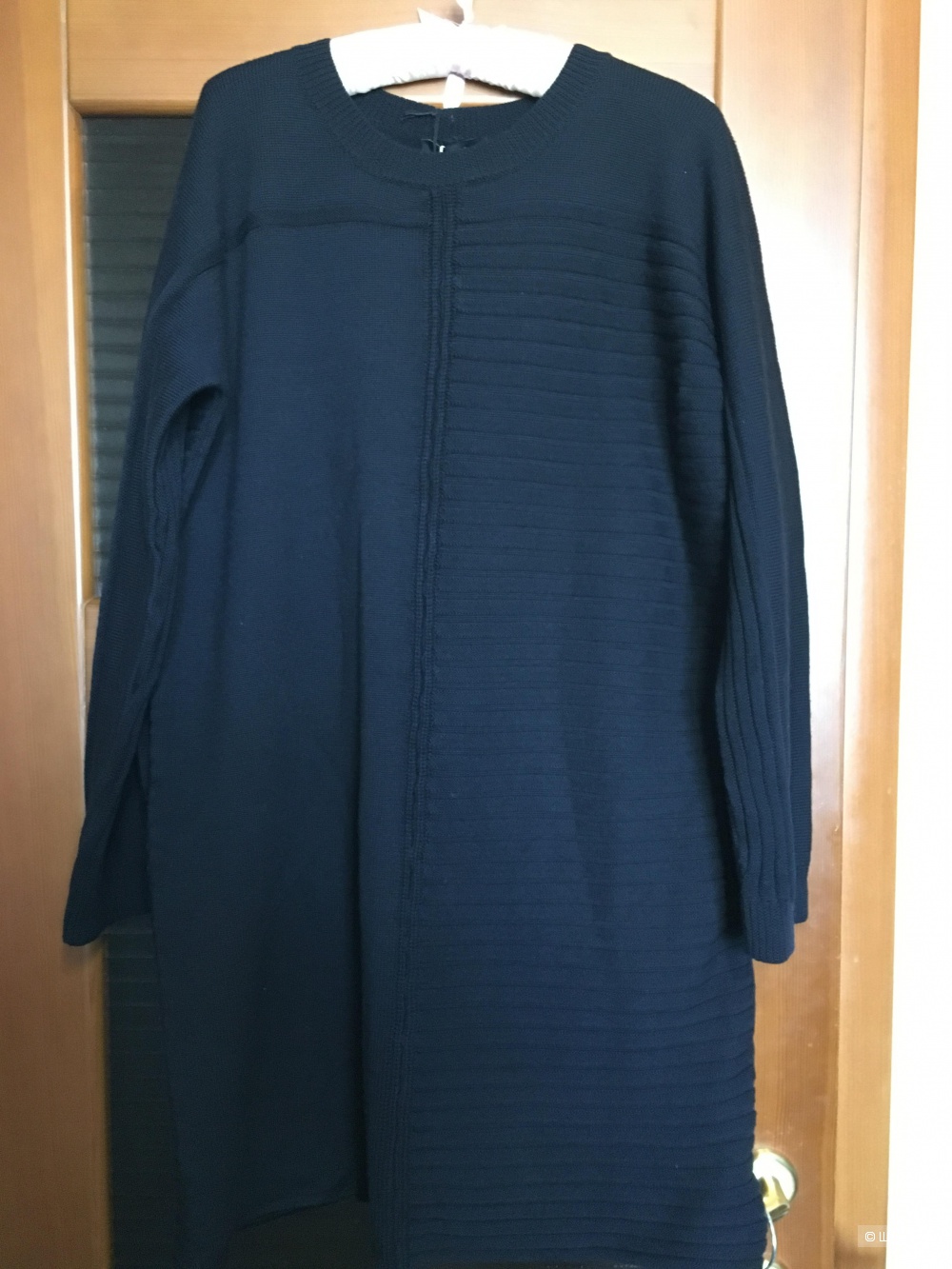 Теплое платье из шерсти мериноса ALPHA STUDIO, 50 (Рос. р-р), 48 (IT) Темно-синий