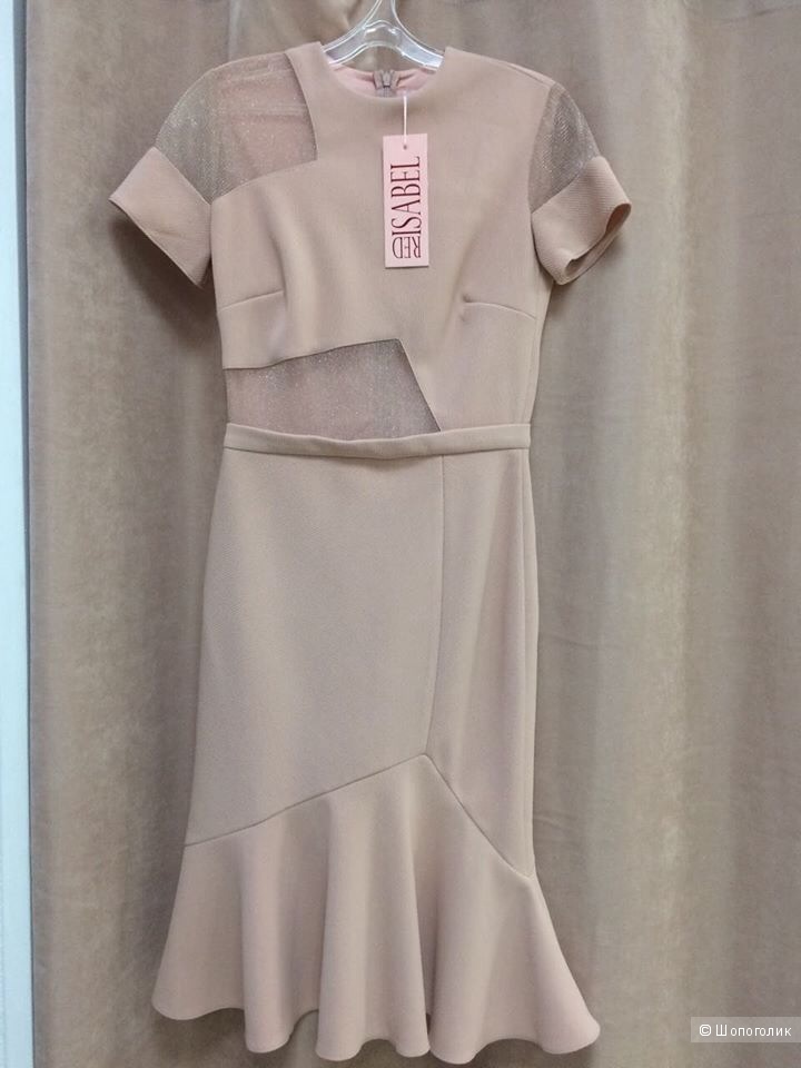 Коктейльное новое платье Red Isabel, Италия, 44-46, цвет пудры