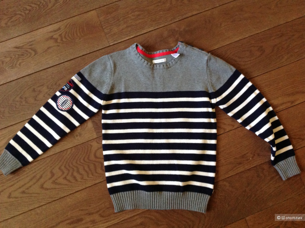 Новый детский свитер хлопок Okaidi (Франция) 128р