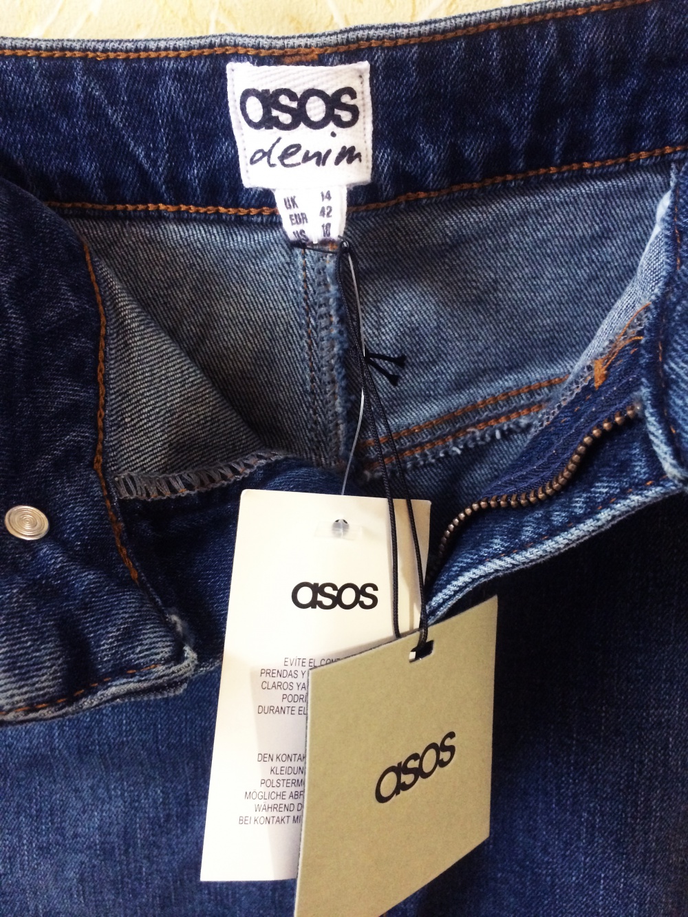 Новая джинсовая юбка-карандаш ASOS (14 UK)