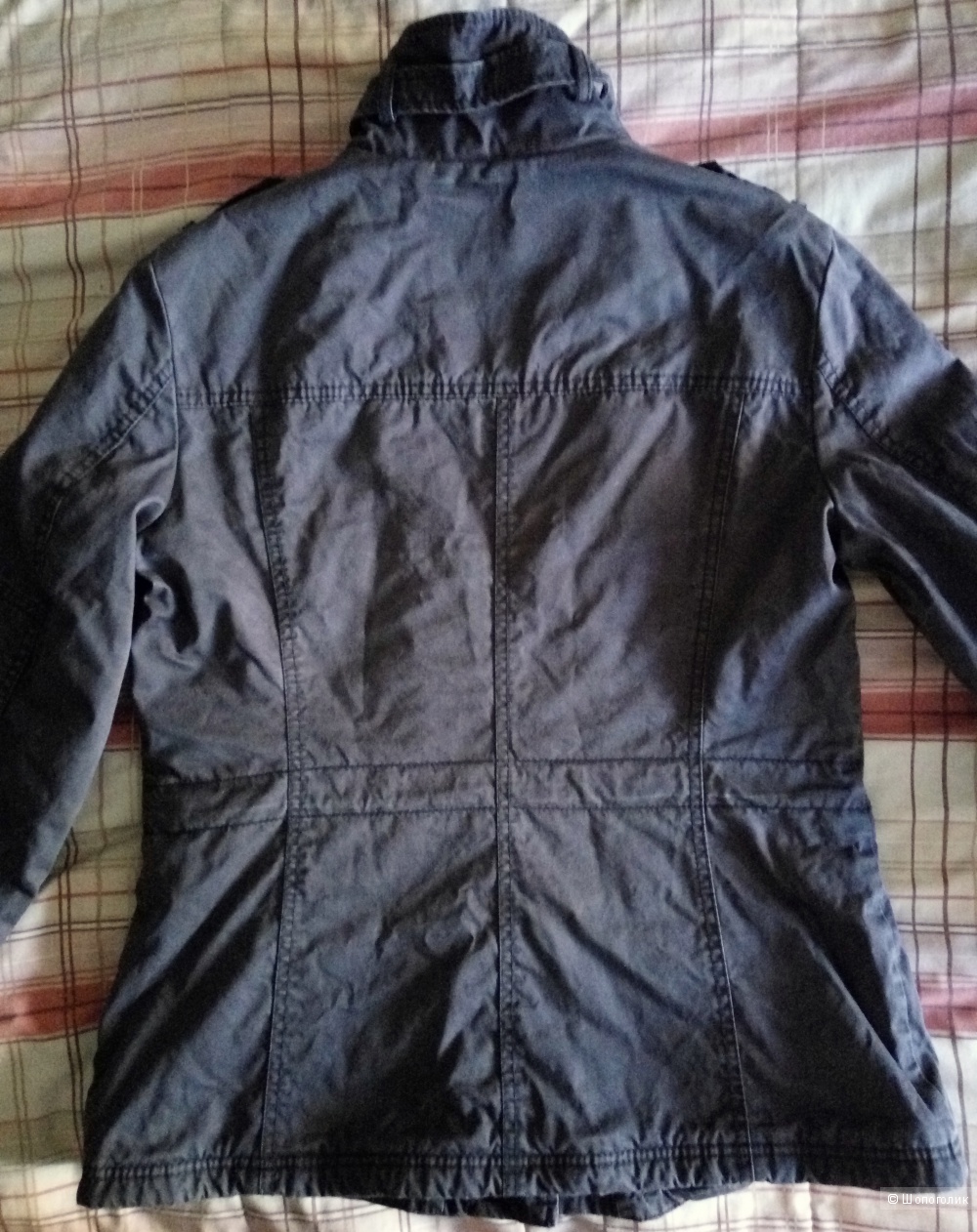 Женская серо-коричневая демисезонная куртка в стиле милитари от Esprit (XL)