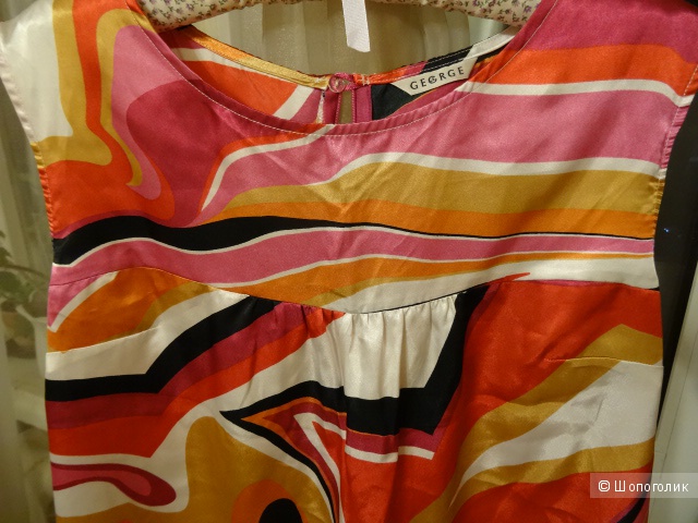 Летнее платье George, с абстрактным рисунком, размер 40-42 (EUR 38), б/у