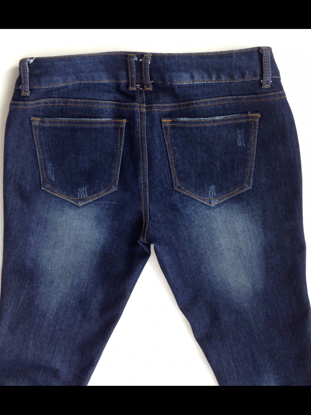 Женские джинсы темно-синего цвета, Slim Fit, низкая талия, на 28 (44 рус), Incity