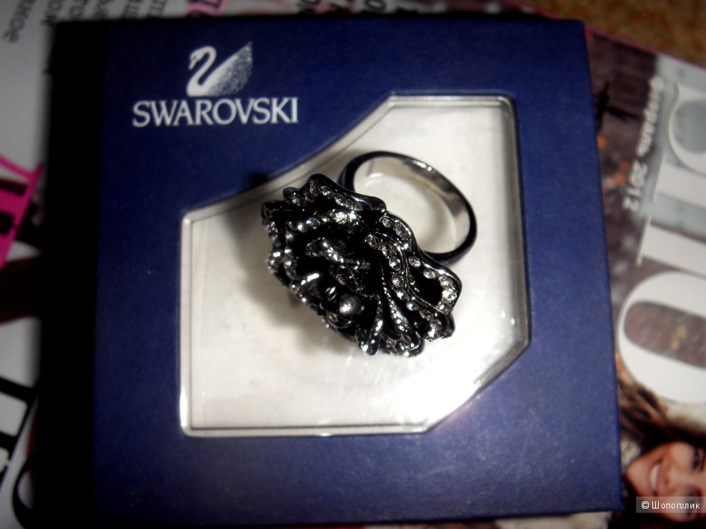 Оригинал. Кольцо ""Роза" Swarovski 17р.
