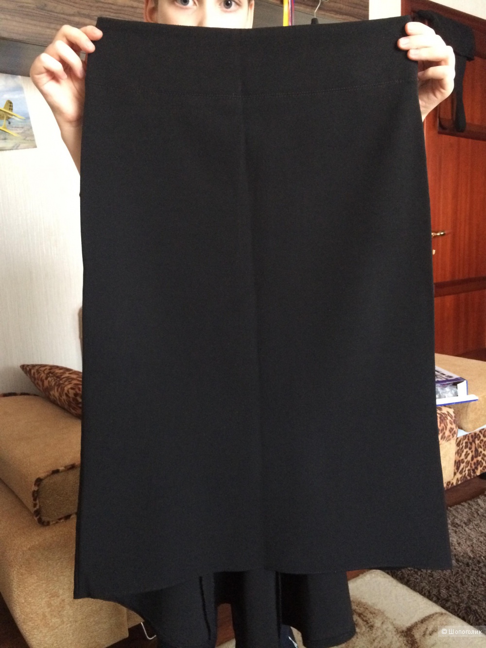 Чёрная французская юбка ,размер 42