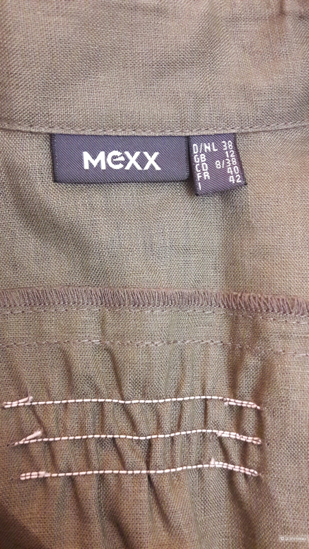 Mexx: льняной пиджак-туника с запахом, 38