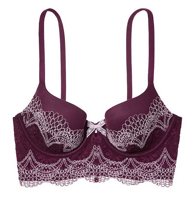 Victoria's Secret бюстье 34С, цвет бордо (Ruby wine)