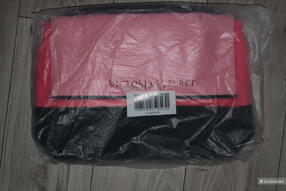 Victoria's Secret пляжная сумка - холодильник (кулер), розовая с черным
