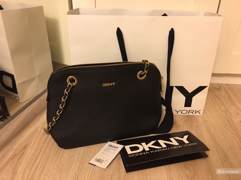 Новая кожаная сумка DKNY