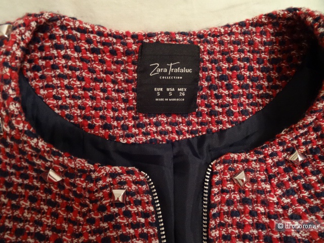 Жакет Zara, 100% cotton, б/у, размер 40-42
