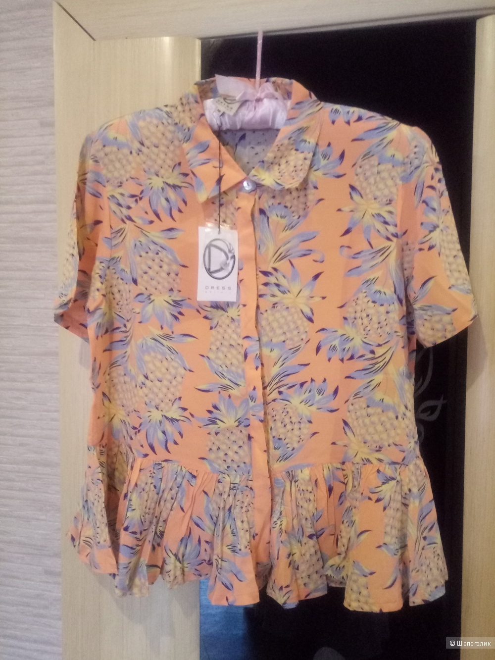 Новая шелковая блузка DRESS GALLERY, 38 FR
