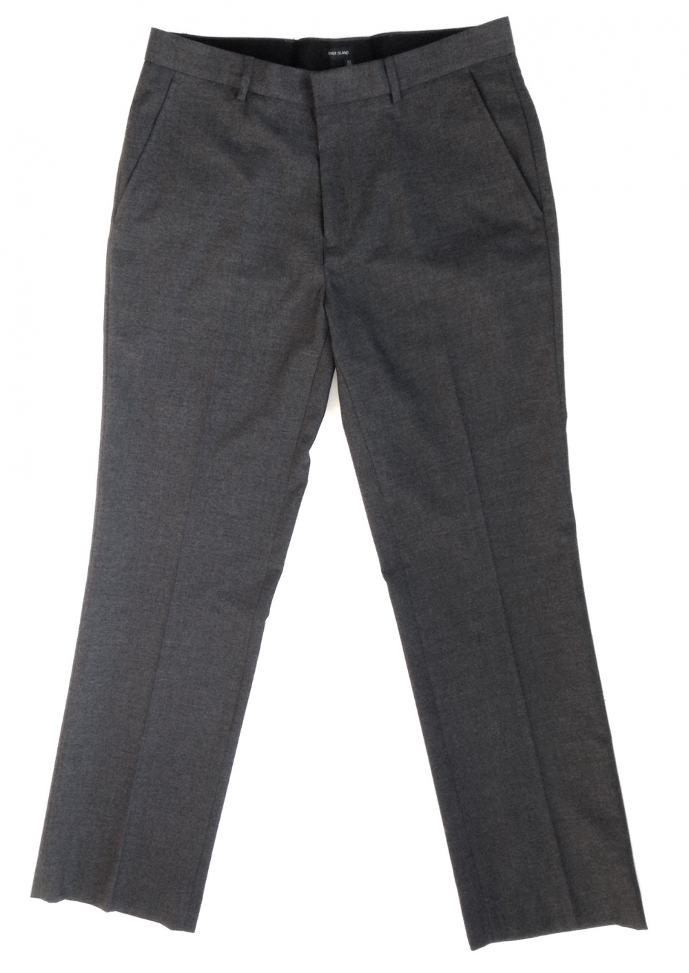 Классические мужские брюки, темно-серого цвета, на 46 (UK 32R EUR 81R) р., River Island, б/у 1раз