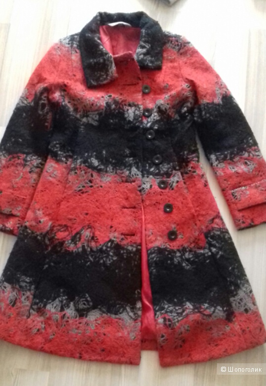 Пальто Desigual шерсть, размер 44
