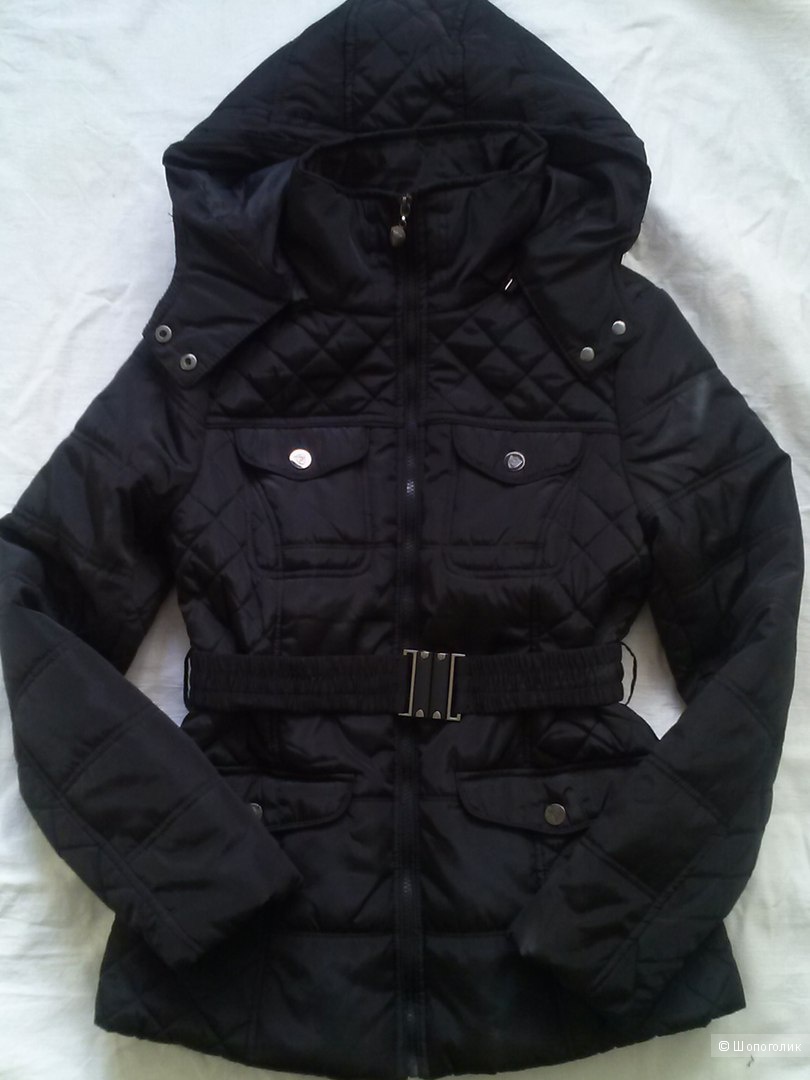 Куртка  демисезонная стеганая черная, 44- 46  M