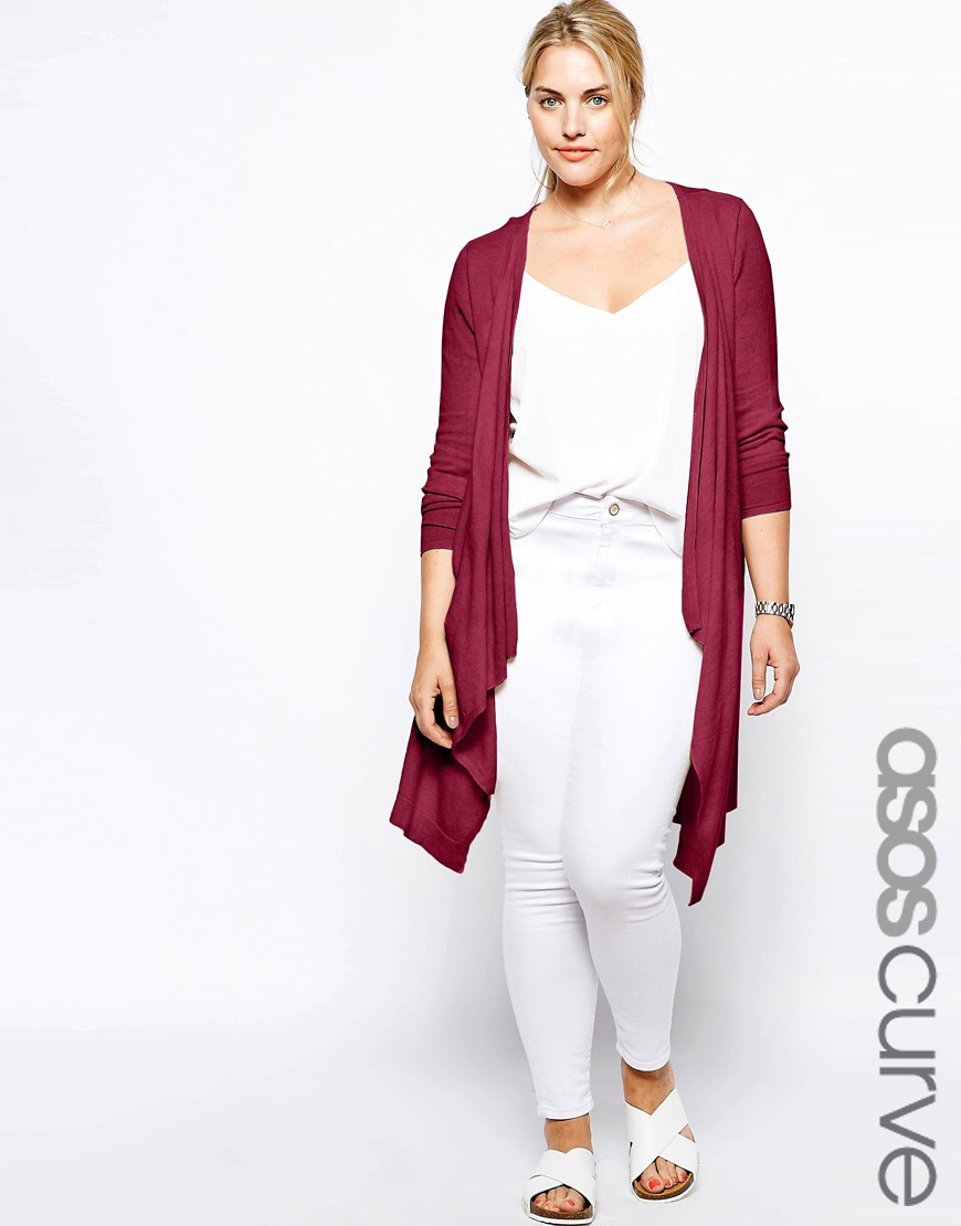 Новый кардиган цвета бургунди ASOS Сurve (24 UK)